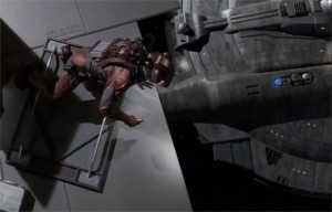 Archer looking at the Enterprise